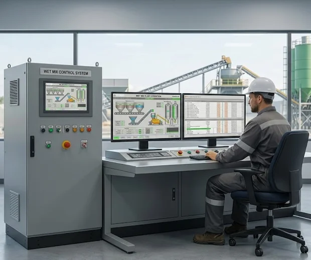 Wet Mix -Plant Control Panel and Scada